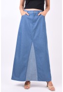 Skirt Something New Snwoven Medium Blue